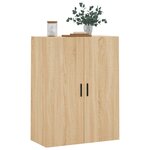 vidaXL Armoire murale chêne sonoma 69 5x34x90 cm