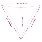 vidaXL Voile d'ombre Orange et marron 4 5 x 4 5 x 4 5 m