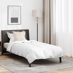 vidaXL Couette Autre avec oreiller 2 Pièces Blanc 135 x 200 cm Bas