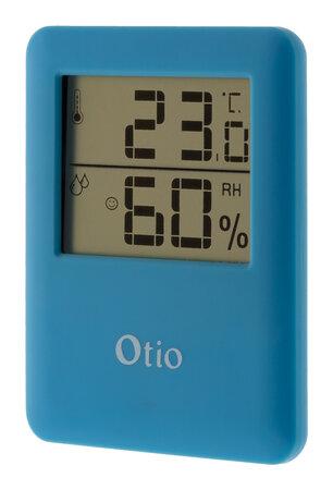 Thermomètre hygromètre digital intérieur bleu - otio - La Poste