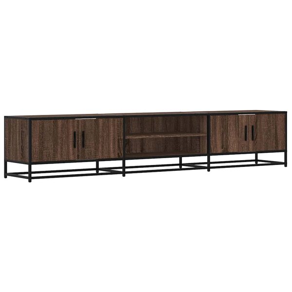 vidaXL Meuble TV chêne marron 210x35x41 cm bois d'ingénierie