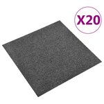 vidaXL Tapis 20 pc Anthracite 50 x 50 cm 100  Polypropylène