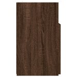 vidaXL Meuble TV avec lumières LED Chêne marron 120x30x50 cm