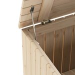 vidaXL Boîte de rangement avec couvercle RANA bois massif de pin