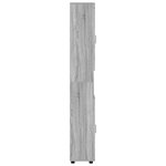 vidaXL Cabinet de salle de bain TULUM Sonoma gris 37 x 31.5 x 203 cm