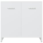 vidaXL Ensemble de meubles de salle de bain 4 Pièces Blanc