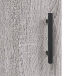 vidaXL Buffet sonoma gris 90x34x80 cm bois d'ingénierie
