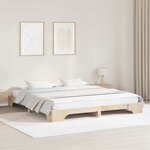vidaXL Cadre de lit 200x200 cm en bois de pin massif