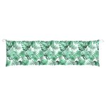 vidaXL Coussin de banc de jardin motif de feuilles 180x50x7 cm