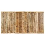 vidaXL Table à manger 160x80x75 cm Bois de manguier massif brut