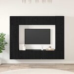 vidaXL Ensemble meuble TV 8 Pièces Chêne noir 80 x 30 x 30 cm