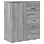 vidaXL Buffets 2 Pièces sonoma gris 60x31x70 cm bois d'ingénierie