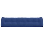 vidaXL Coussin de Dos Bleu police 200 x 24 x 50 cm Velours