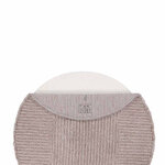 Tapis rond en laine texturé rose et beige - Ø 160 cm