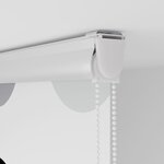 vidaXL Store enrouleur de douche avec cassette largeur du tissu 116 cm