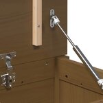 vidaXL Boîte de rangement Marron miel 110x50x45 5cm Bois massif de pin