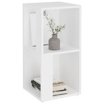 vidaXL Armoire d'angle Blanc 33x33x67 cm Bois d'ingénierie