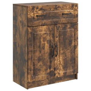 vidaXL Buffet Chêne fumé 66 x 34 5 x 87 cm Bois d'ingénierie