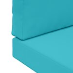 vidaXL Coussin de canapé d'extérieur Polyester Turquoise 60 x 60 cm