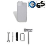 vidaXL Jeu de perceuse de sol à tarière Acier