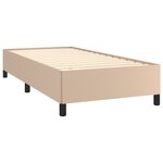 vidaXL Cadre de lit sans matelas cappuccino 100x200 cm similicuir