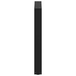 vidaXL Pieds de table à manger en U 2 pièces Noir 60 x (72-73) cm Acier