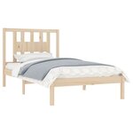 vidaXL Cadre de lit sans matelas bois massif 100x200 cm