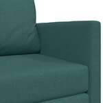 vidaXL Canapé-Lit Vert foncé 124 x 71 x 78 cm tissu