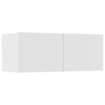 vidaXL Meubles TV 4 Pièces blanc 80x30x30 cm bois d'ingénierie