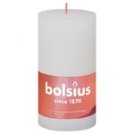 Bolsius Bougies pilier rustiques Shine 4 Pièces 130x68 mm Blanc nuageux
