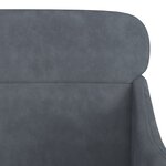 vidaXL Fauteuil Gris foncé 63x76x80 cm Velours