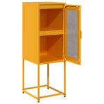 vidaXL Buffet jaune moutarde 36x39x107 cm acier laminé à froid
