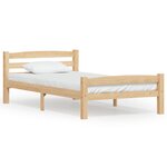vidaXL Cadre de lit bois de pin massif 90x200 cm