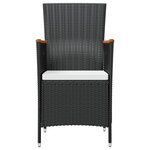 vidaXL Mobilier à dîner de jardin 7 Pièces avec coussins Résine tressée