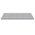 vidaXL Auvent manuel rétractable avec LED anthracite blanc 500x350 cm