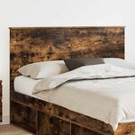vidaXL Tête de lit Chêne fumé 140 cm Bois d'ingénierie