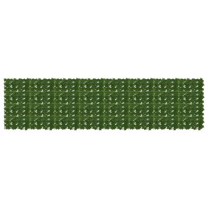vidaXL Écran de balcon avec feuilles Vert 400 x 100 cm