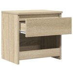 vidaXL Table de chevet Chêne sonoma 40x30x39 cm Aggloméré