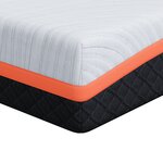 vidaXL Matelas Blanc  Gris 90 x 190 cm Mousse