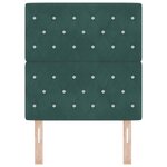 Tête de lit vidaXL avec boutons en cristal en velours vert foncé 80 cm
