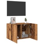 vidaXL Meuble TV mural vieux bois 60x30x41 cm