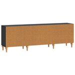 vidaXL Meuble TV 150 x 31 x 50 cm Noir Bois d'ingénierie