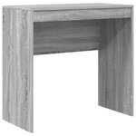 vidaXL Bureau d'écriture Gris sonoma Bois d'ingénierie 80 x 40 x 76 cm