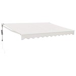 vidaXL Auvent rétractable automatique crème 3x2 5 m