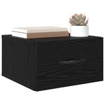 vidaXL Cabinet de chevet Chêne noir 35 x 35 x 20 cm Bois d'ingénierie