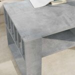 vidaXL Table basse Gris béton 92 x 49 5 x 45 cm Bois d'ingénierie