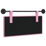 vidaXL Tête de lit suspendue Rose Tissu