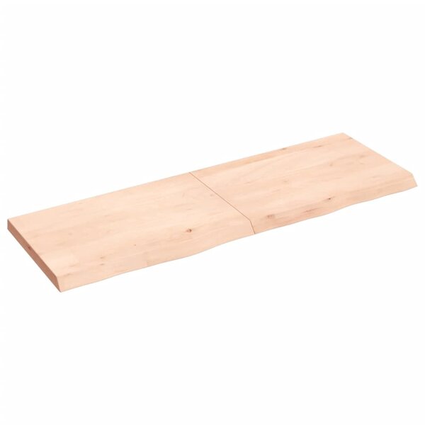 vidaXL Étagère murale 120x40x(2-4) cm bois de chêne massif non traité