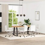 vidaXL Chaises à manger lot de 6 blanc similicuir