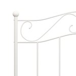 vidaXL Cadre de lit Blanc Métal 100 x 200 cm